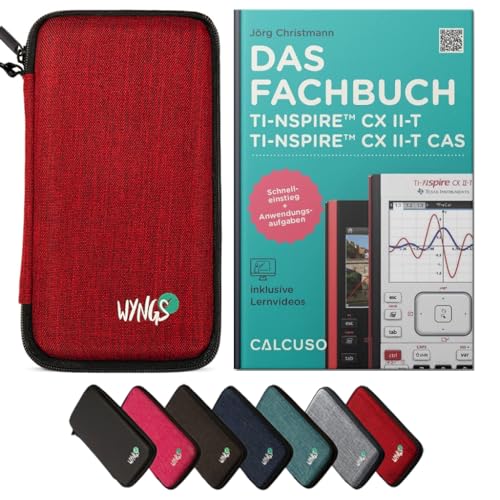 CALCUSO Zubehör Standardpaket Rot kompatibel für Grafikrechner TI Nspire CX II-T/CX II-T CAS von CALCUSO