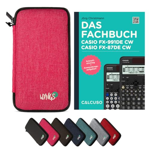 CALCUSO Zubehör Standardpaket pink kompatibel mit Taschenrechner Casio FX-991DE CW von CALCUSO
