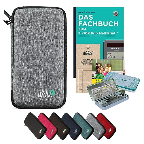 CALCUSO Zubehör Streberpaket Hellgrau kompatibel für Taschenrechner TI-30X Prio MathPrint von CALCUSO
