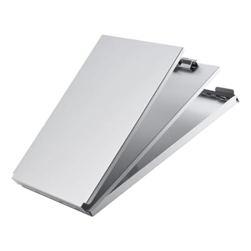 CALIBAN 1 x Notizblock aus Metall mit Aufbewahrung aus Aluminiumlegierung mit 2 Fächern und großem Fassungsvermögen, Brief-Format CALIBAN 1 x Notizblock aus Metall mit Aufbewahrung aus Aluminiumlegierung mit 2 Fächern und großem Fassungsvermögen, Brief-Format von CALIBAN