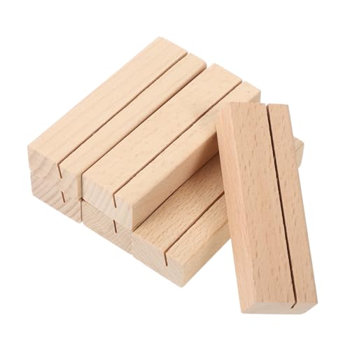 CALLARON 6 Stück Holz Kartenhalter Karten Visitenkartenständer Für Den Schreibtisch Tischnummernständer Desktop Ständer Visitenkartenhalter Für Den Schreibtisch Büro Karten von CALLARON