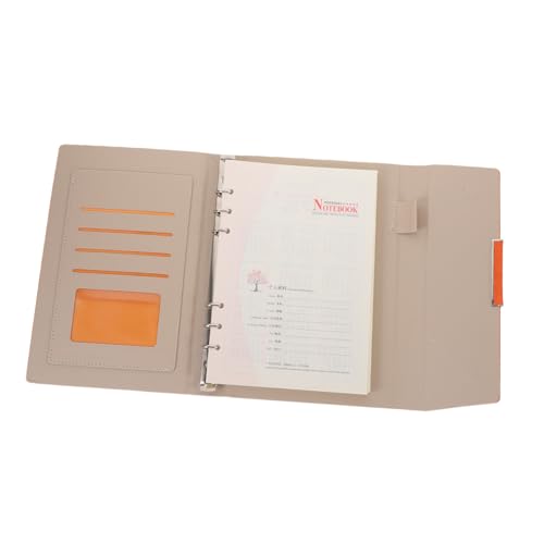 CALLARON Zeitplaner täglich Notizbuch Liste Zu Memoboard erinnerungsbuch Bürobedarf Büroplan-Notizblock Zeitplan-Notizblock Hausaufgabenplaner Planungshandbuch Leder Orange von CALLARON