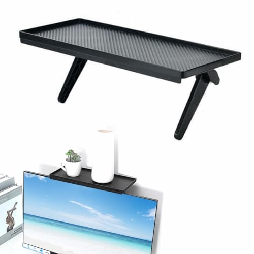 TV-Regal, TV-Regal für die Aufbewahrung, Halterung für TV, Computer, Kabel, Box, Lautsprecher, Fernbedienung, Multimedia-Streaming-Geräte (schwarz) von CALLOVE