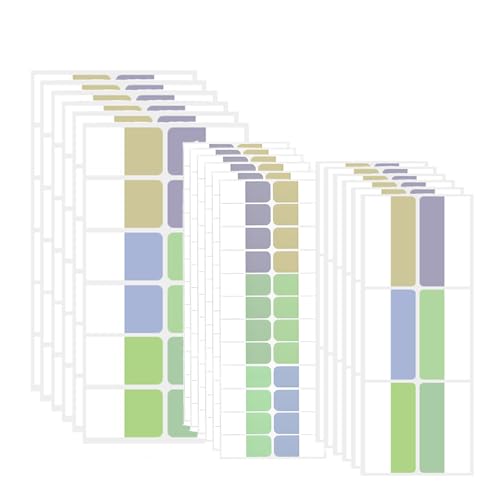252 Stück Register, Index Tabs Selbstklebende, Kleine Kleberegister, Alphabetische Registerregister Durchsichtig Etikettenaufkleber, Wasserdicht Register-Indexstreifen für Notizbuch von CALLYSONIC