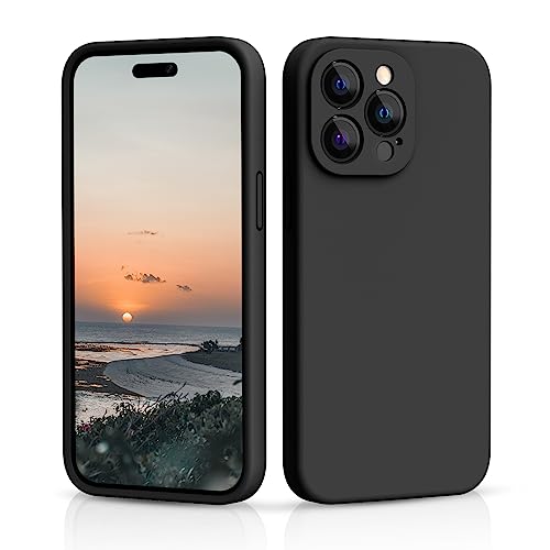 CALOOP Slim-Fit Schutzhülle für iPhone 14 Pro, weiches Flüssigsilikon, stabiler, harter Rahmen, stoßfeste Abdeckung mit kratzfestem Mikrofaserfutter, vollständiger Schutz für Bildschirm und Objektiv, CALOOP Slim-Fit Schutzhülle für iPhone 14 Pro, weiches Flüssigsilikon, stabiler, harter Rahmen, stoßfeste Abdeckung mit kratzfestem Mikrofaserfutter, vollständiger Schutz für Bildschirm und Objektiv, von CALOOP