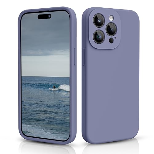 CALOOP Slim-Fit Schutzhülle für iPhone 15 Pro, weiches Flüssigsilikon, stabiler, harter Rahmen, stoßfeste Abdeckung mit kratzfestem Mikrofaserfutter, vollständiger Schutz für Bildschirm und Objektiv, CALOOP Slim-Fit Schutzhülle für iPhone 15 Pro, weiches Flüssigsilikon, stabiler, harter Rahmen, stoßfeste Abdeckung mit kratzfestem Mikrofaserfutter, vollständiger Schutz für Bildschirm und Objektiv, von CALOOP