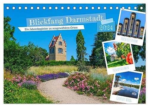 Blickfang Darmstadt! (Tischkalender 2024 DIN A5 quer), CALVENDO Monatskalender von CALVENDO