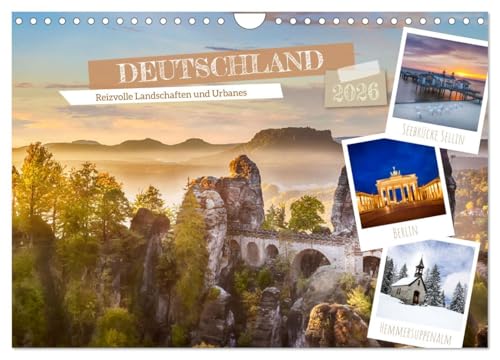DEUTSCHLAND Reizvolle Landschaften und Urbanes (Wandkalender 2026 DIN A4 quer), CALVENDO Monatskalender von CALVENDO
