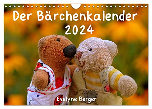 Der Bärchenkalender 2024 (Wandkalender 2024 DIN A4 quer), CALVENDO Monatskalender von CALVENDO