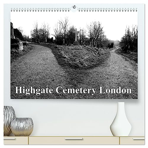 Highgate Cemetery London (hochwertiger Premium Wandkalender 2026 DIN A2 quer), Kunstdruck in Hochglanz: Erster bürgerlicher Friedhof in London (CALVENDO Orte) von CALVENDO