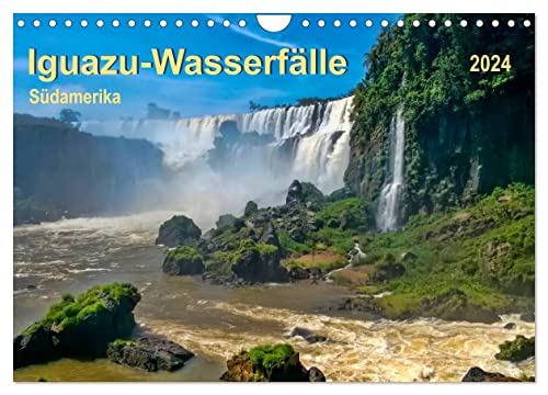 Iguazu Wasserfälle - Südamerika (Wandkalender 2024 DIN A4 quer), CALVENDO Monatskalender von CALVENDO
