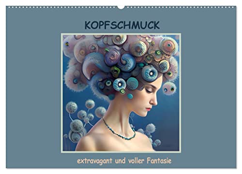Kopfschmuck - extravagant und voller Fantasie (Wandkalender 2026 DIN A2 quer), CALVENDO Monatskalender von CALVENDO