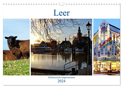 Leer - Ostfriesische Impressionen 2024 (Wandkalender 2024 DIN A3 quer), CALVENDO Monatskalender von CALVENDO