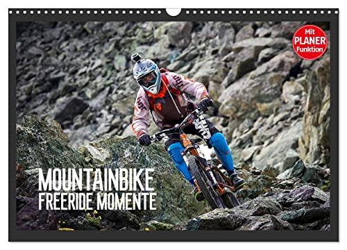 Mountainbike Freeride Momente (Wandkalender 2024 DIN A3 quer), CALVENDO Monatskalender von CALVENDO