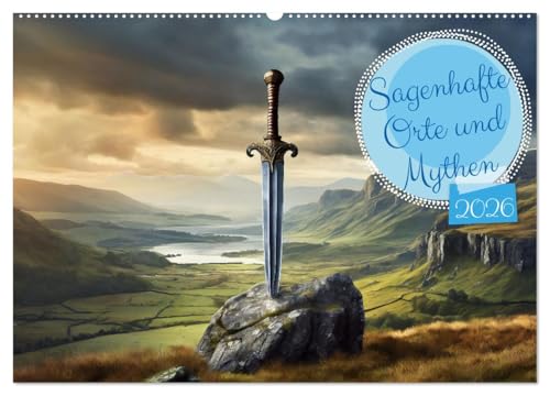 Sagenhafte Orte und Mythen (Wandkalender 2026 DIN A2 quer), CALVENDO Monatskalender: Dieser Kalender präsentiert in jedem Monat sagenhafte Orte und ... rund um die Welt. (CALVENDO Kunst) von CALVENDO