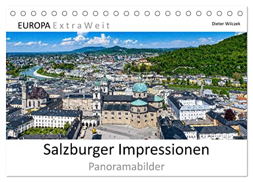 Salzburger Impressionen - Panoramabilder (Tischkalender 2026 DIN A5 quer), CALVENDO Monatskalender von CALVENDO
