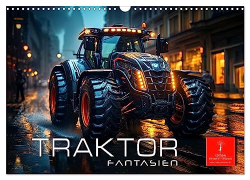 Traktor Fantasien (Wandkalender 2026 DIN A3 quer), CALVENDO Monatskalender von CALVENDO