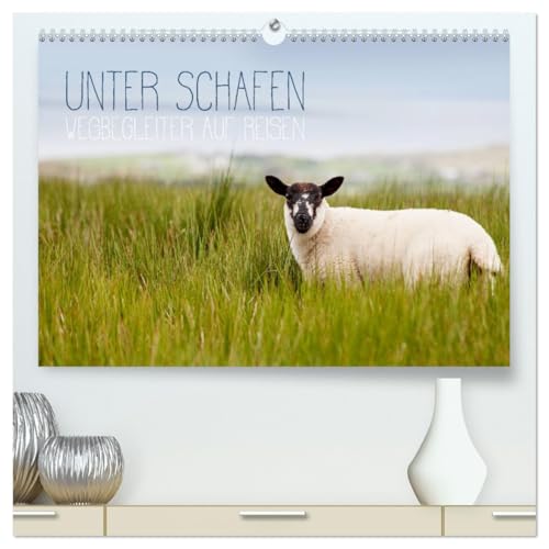 Unter Schafen - Wegbegleiter auf Reisen (hochwertiger Premium Wandkalender 2026 DIN A2 quer), Kunstdruck in Hochglanz von CALVENDO