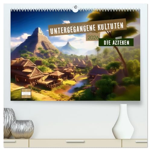 Untergegangene Kulturen - die Azteken (hochwertiger Premium Wandkalender 2026 DIN A2 quer), Kunstdruck in Hochglanz von CALVENDO