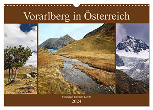 Vorarlberg in Österreich (Wandkalender 2024 DIN A3 quer), CALVENDO Monatskalender von CALVENDO