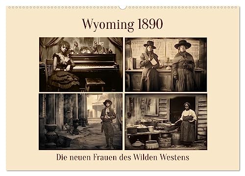 Wyoming 1890 (Wandkalender 2026 DIN A2 quer), CALVENDO Monatskalender von CALVENDO