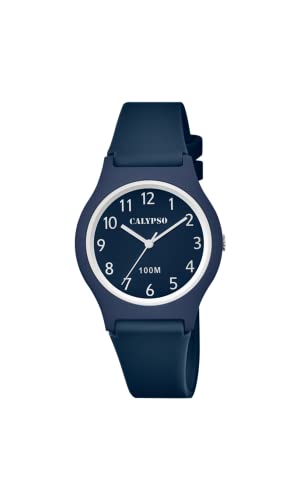 Calypso Jungs Analog Gesteppte Daunenjacke Uhr mit Kunststoff Armband K5798/4, mittel von Festina