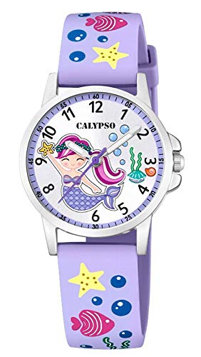 Calypso Uhr Für Kind K5782/2 Junior Collection Silber Edelstahl Case BlauSilikon Band von CALYPSO