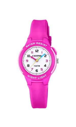 Calypso Unisex Kinder Analog Quarz Uhr mit Plastik Armband K6069/1, Rosa von CALYPSO