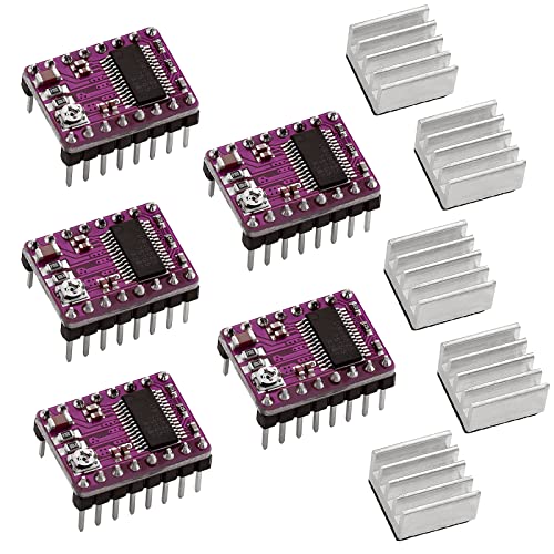 5pcs DRV8825 Schrittmotor Treiber-Modul mit Kühlkörper, Passend für 3D Drucker Teile, 8.2V~45V Schrittmotor von CAM2