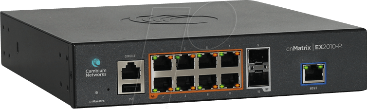 CAMB CNM EX2010P - Switch, 8-Port, Gigabit Ethernet, SFP, PoE von CAMBIUM