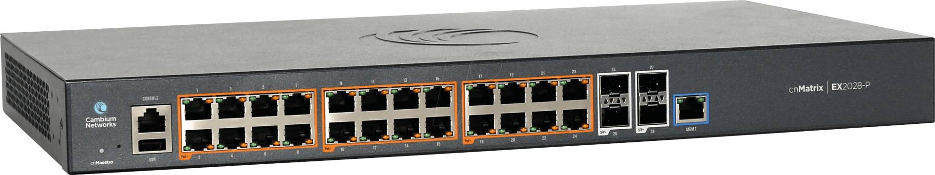 CAMB CNM EX2028P - Switch, 24-Port, Gigabit Ethernet, SFP, PoE von CAMBIUM