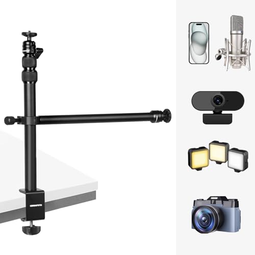 CAMBOFOTO Multifunctional Desktop Stand with 1/4" Ball Head,Suitable for Cameras, Ring Lights, Microphones, Mobile Phones, etc von CAMBOFOTO