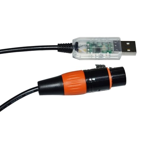 BUNTE RS485 DMX512 ZU USB 3PIN 3P DMX 512 WEIBLICHE KONVERTER KABEL for FREESTYLER BÜHNE CONTROLLER KABLE(1.8M,Color A) von CAMCHJVVM