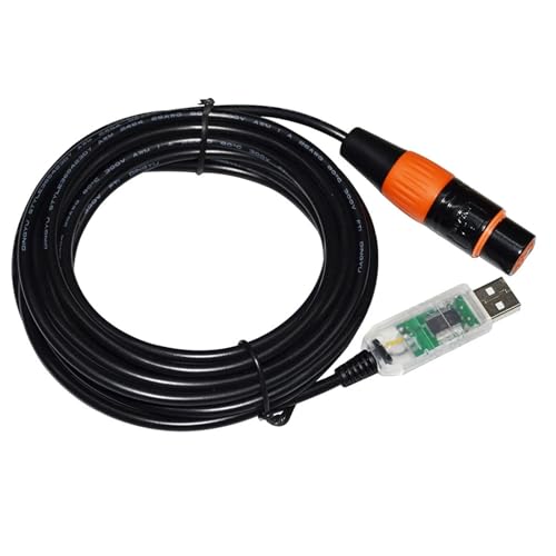 BUNTE RS485 DMX512 ZU USB 3PIN 3P DMX 512 WEIBLICHE KONVERTER KABEL for FREESTYLER BÜHNE CONTROLLER KABLE(1.8M,Color C) von CAMCHJVVM