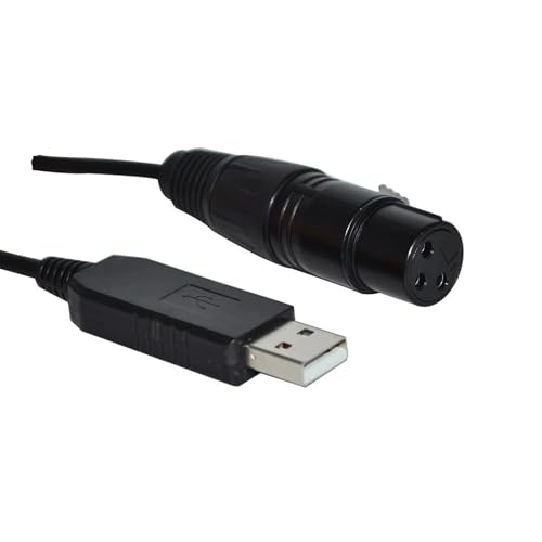 BUNTE RS485 DMX512 ZU USB 3PIN 3P DMX 512 WEIBLICHE KONVERTER KABEL for FREESTYLER BÜHNE CONTROLLER KABLE(1.8M,Color F) von CAMCHJVVM