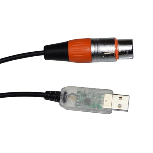 BUNTE RS485 DMX512 ZU USB 3PIN 3P DMX 512 WEIBLICHE KONVERTER KABEL for FREESTYLER BÜHNE CONTROLLER KABLE(1m,Color D) von CAMCHJVVM