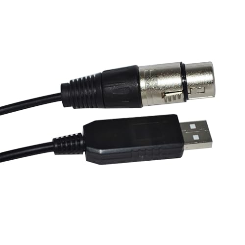 Bunte RS485 DMX512 ZU USB 3PIN 3P DMX 512 WEIBLICHE KONVERTER Kabel for Freestyler BÜHNE Controller KABLE(1.8M,Color E) von CAMCHJVVM