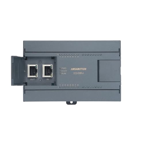 CAMCHJVVM EtherCAT zu Ethernet Remote IO BUS Modul Digital 16I16O Analog 6I2O Relais Transistor EC2-IO16T EC2-IO16R 2 RJ45 Ethernet Port(EC2-IO8R-A) von CAMCHJVVM