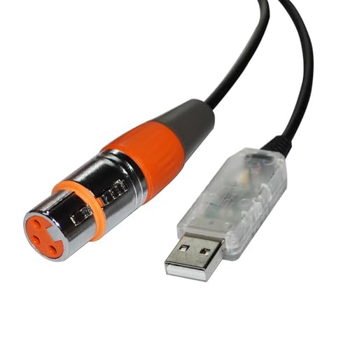 CAMCHJVVM INDUSTRIELLER FT232RL CHIP USB ZU RS485 DMX512 3P WEIBLICH/MÄNNLICH KONVERTER FREESTYLER BÜHNENCONTROLLER KABEL(1m,XLR FEMALE C) von CAMCHJVVM