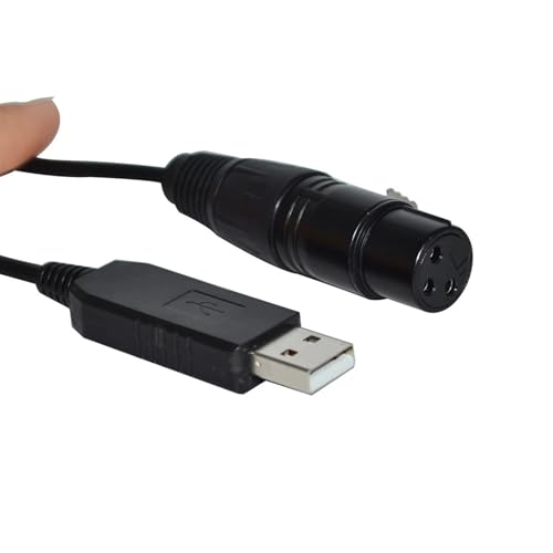 CAMCHJVVM INDUSTRIELLER FT232RL CHIP USB ZU RS485 DMX512 3P WEIBLICH/MÄNNLICH KONVERTER FREESTYLER BÜHNENCONTROLLER KABEL(1m,XLR FEMALE I) von CAMCHJVVM