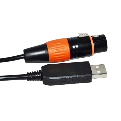 CAMCHJVVM INDUSTRIELLER FT232RL CHIP USB ZU RS485 DMX512 3P WEIBLICH/MÄNNLICH KONVERTER FREESTYLER BÜHNENCONTROLLER KABEL(8M,XLR FEMALE F) von CAMCHJVVM