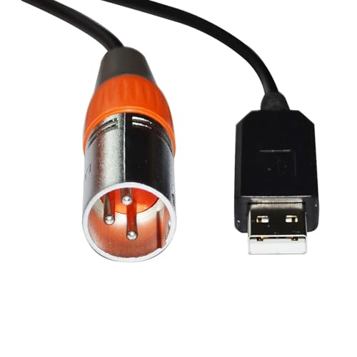 CAMCHJVVM INDUSTRIELLER FT232RL CHIP USB ZU RS485 DMX512 3P WEIBLICH/MÄNNLICH KONVERTER FREESTYLER BÜHNENCONTROLLER KABEL(8M,XLR MALE B) von CAMCHJVVM