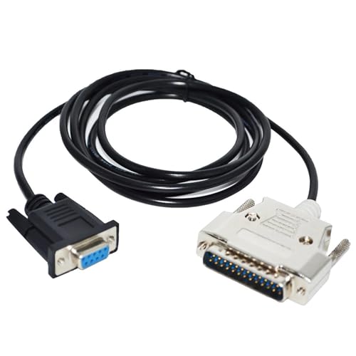 CAMCHJVVM RS232 DB9 D-SUB 9-polige Buchse auf DB25 25-poligen Stecker, Adapter-Konverter, serielles Kabel(3 metres) von CAMCHJVVM