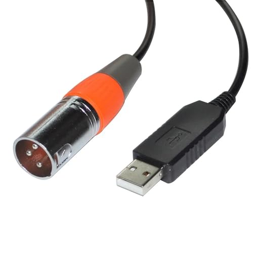 FT232RL USB AUF XLR 3PIN MÄNNLICHEN Adapter-KONVERTER RS485 SERIELLES Kabel for AUDIOVERARBEITUNGSGERÄT DPA-A DPA240P DPA260P(1.8M,Color B) von CAMCHJVVM