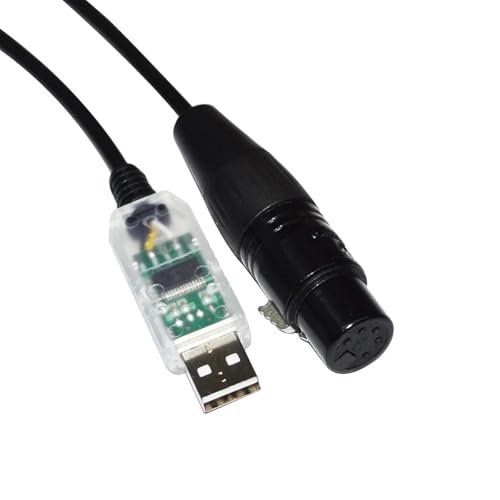 RS485 USB ZU DMX512 5PIN 5P WEIBLICH/MÄNNLICH DMX-Steuerung Freestyler ARTNET Magic Q ZU BÜHNENCONTROLLER Kabel(1m,5P XLR Female A) von CAMCHJVVM