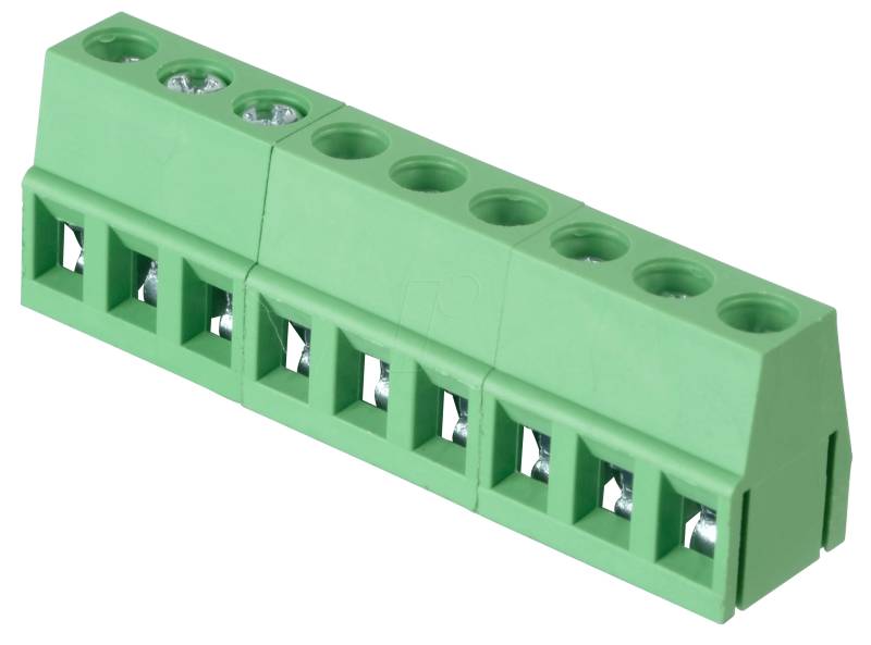 CTB0102-9 - Lötbare Schraubklemme - 9-pol, RM 5 mm, 90° von CAMDENBOSS