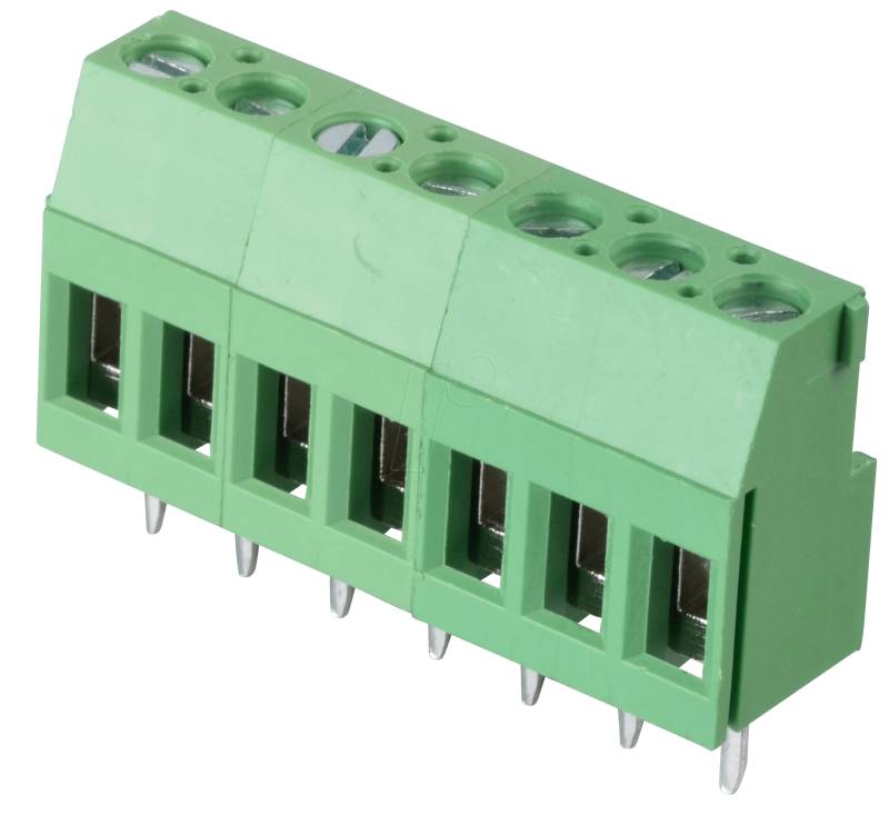 CTB0709-7 - Lötbare Schraubklemme - 7-pol, RM 5,08 mm, 90° von CAMDENBOSS