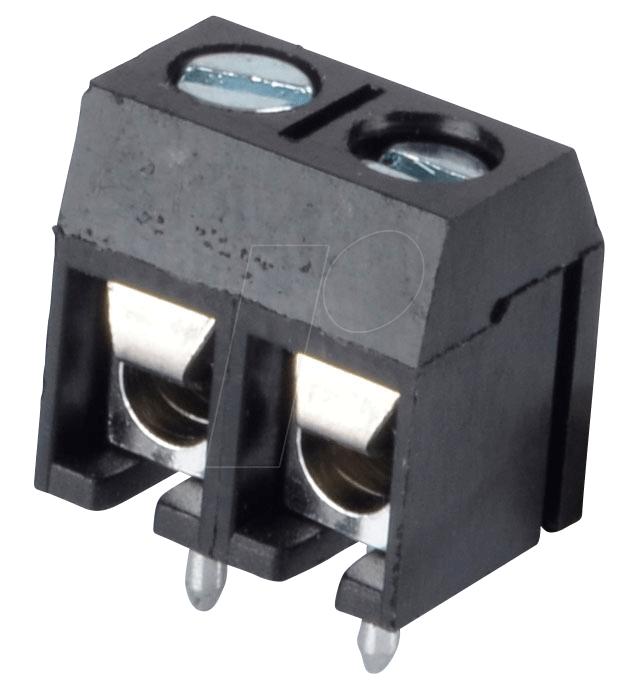 CTB5202-2 - Lötbare Schraubklemme - 2-pol, RM 5 mm, 90° von CAMDENBOSS