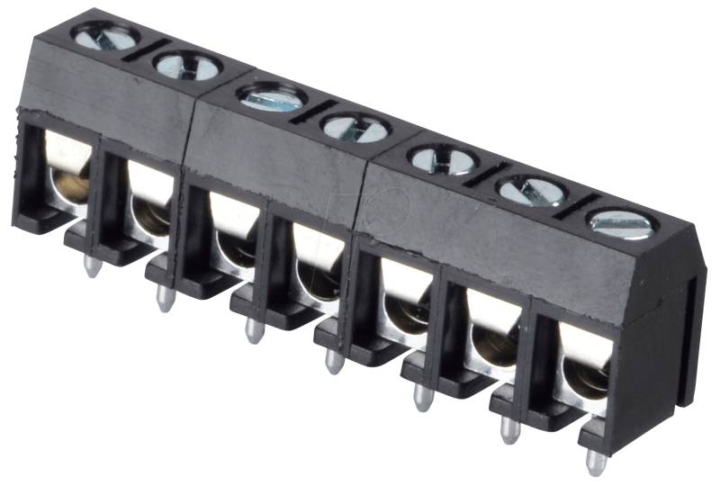 CTB5202-7 - Lötbare Schraubklemme - 7-pol, RM 5 mm, 90° von CAMDENBOSS