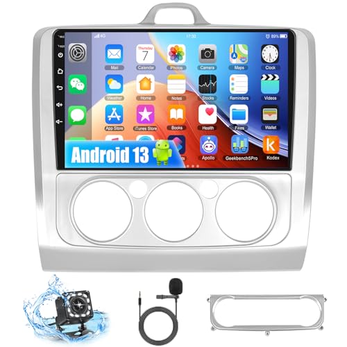 1+32G Android 13 Autoradio für Ford Focus Mk2 2004-2011 mit Navi, 9 Zoll Doppel Din Bildschirm mit Bluetooth IOS/Android Mirror Link Autoradio, WiFi, FM/RDS, Rückfahrkamera, CANBUS 1+32G Android 13 Autoradio für Ford Focus Mk2 2004-2011 mit Navi, 9 Zoll Doppel Din Bildschirm mit Bluetooth IOS/Android Mirror Link Autoradio, WiFi, FM/RDS, Rückfahrkamera, CANBUS von CAMECHO